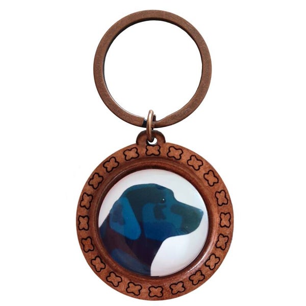 Sleutelhanger "Hout" kort 10