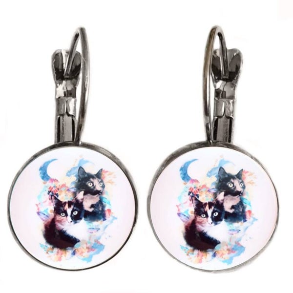 Oorbellen watercolour Kat 13