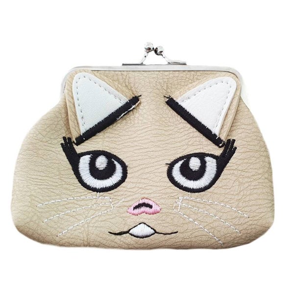 Portemonnee Kat beige