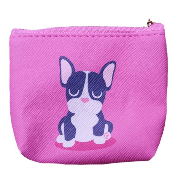 Tasje stof Hond roze