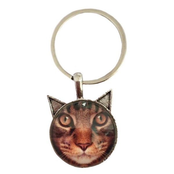 Sleutelhanger "kort" Kattenkop 2