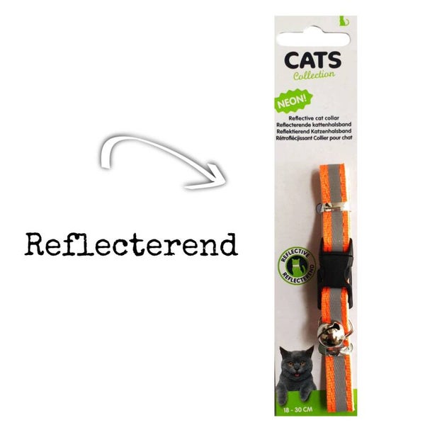 Halsband "Reflectie" neon oranje