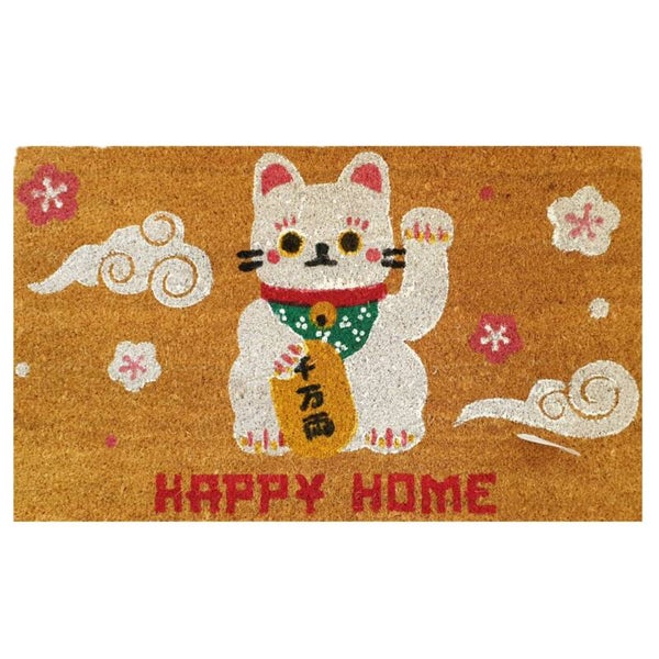 Deurmat "Lucky cat"