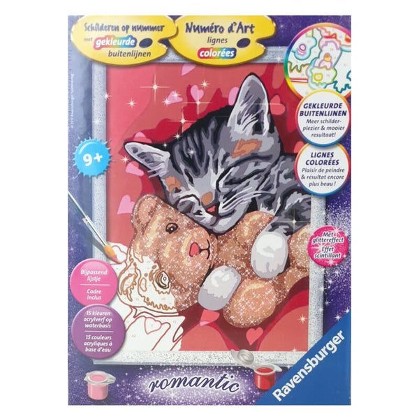 Ravensburger schilderen op nummer "Cuddle"