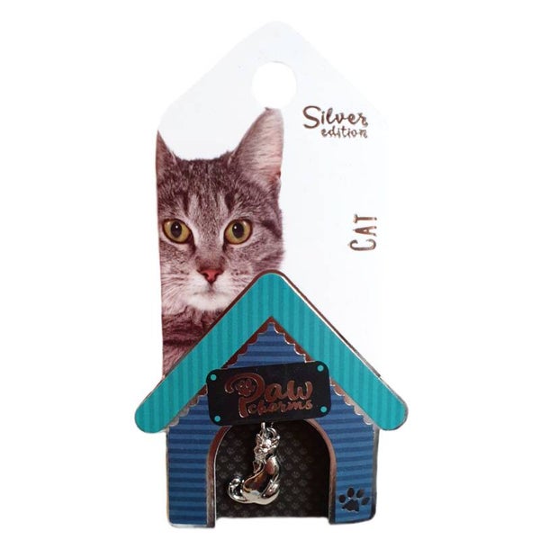 Bedeltje "Kat zilver"