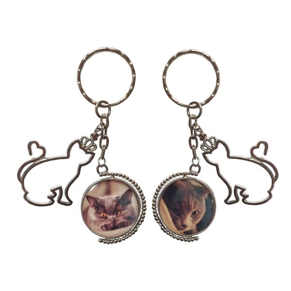 Sleutelhanger dubbelzijdig "Tabby"