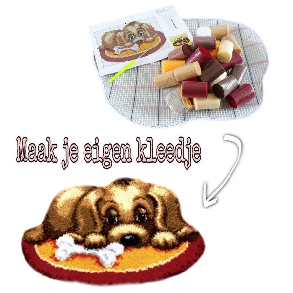 Kleedje "Hond" knooptechniek