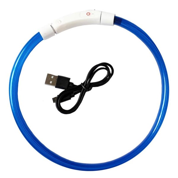 Hals tube USB LED blauw