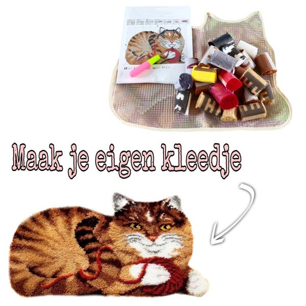 Kleedje "Bolletje wol" knooptechniek