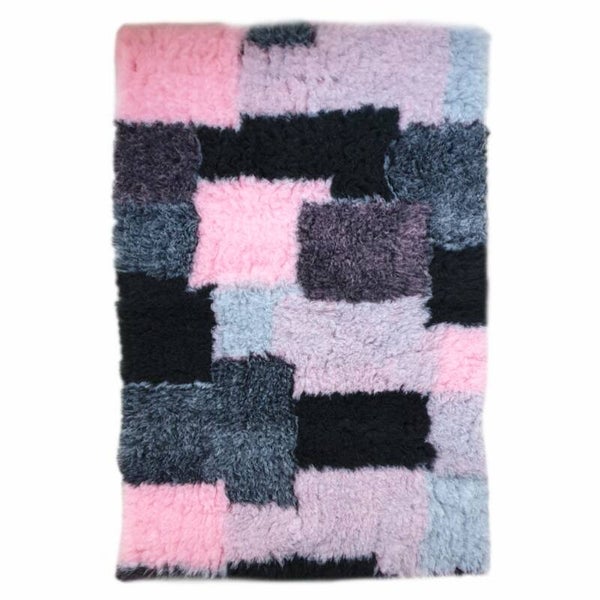 Vet bed "Patchwork" Roze 100x75