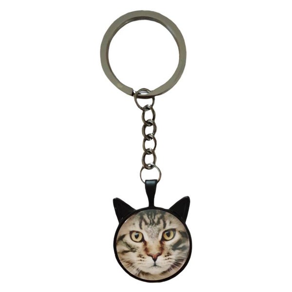 Sleutelhanger "lang" Kattenkop 9