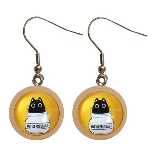 Oorbellen "Antidepressant"