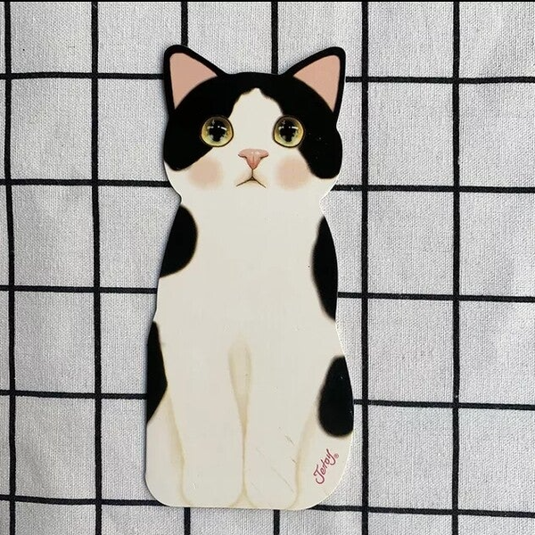 Kaart "Zwarte- witte poes"