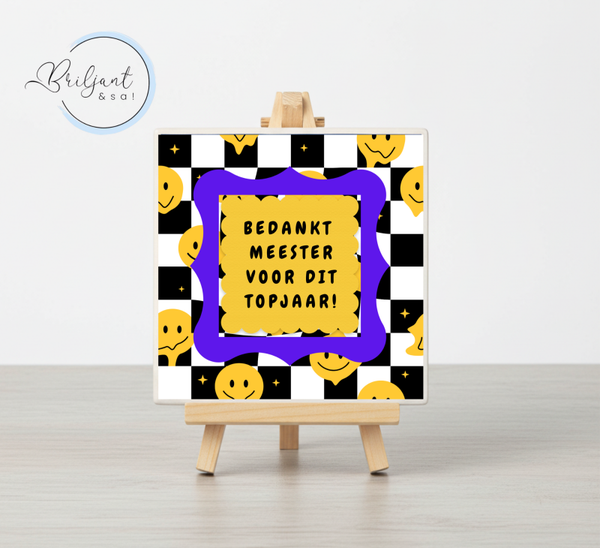 Tegeltje | Bedankt meester voor dit schooljaar!