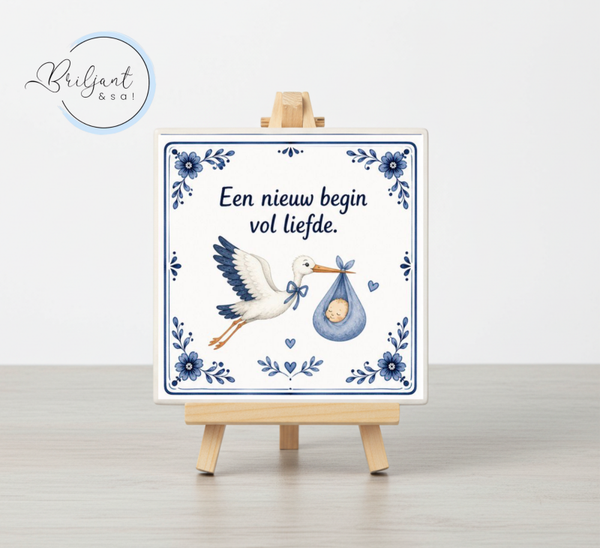 Tegeltje | Een nieuw begin vol liefde