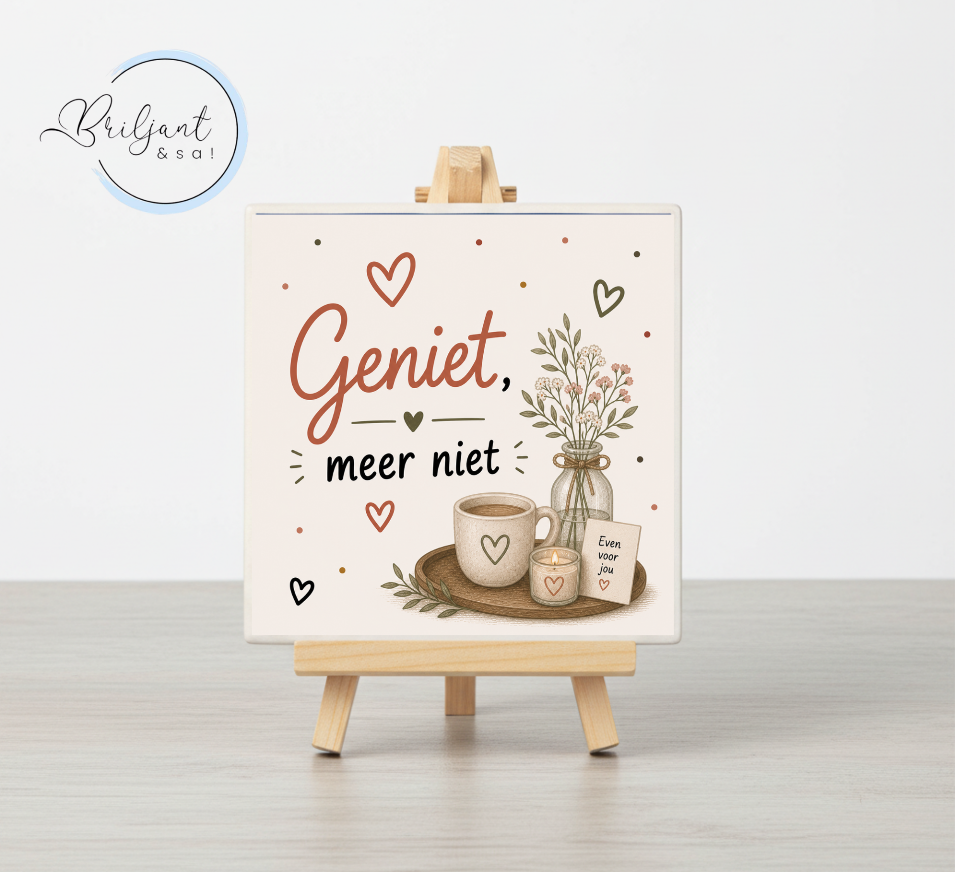 Tegeltje | Geniet, meer niet!