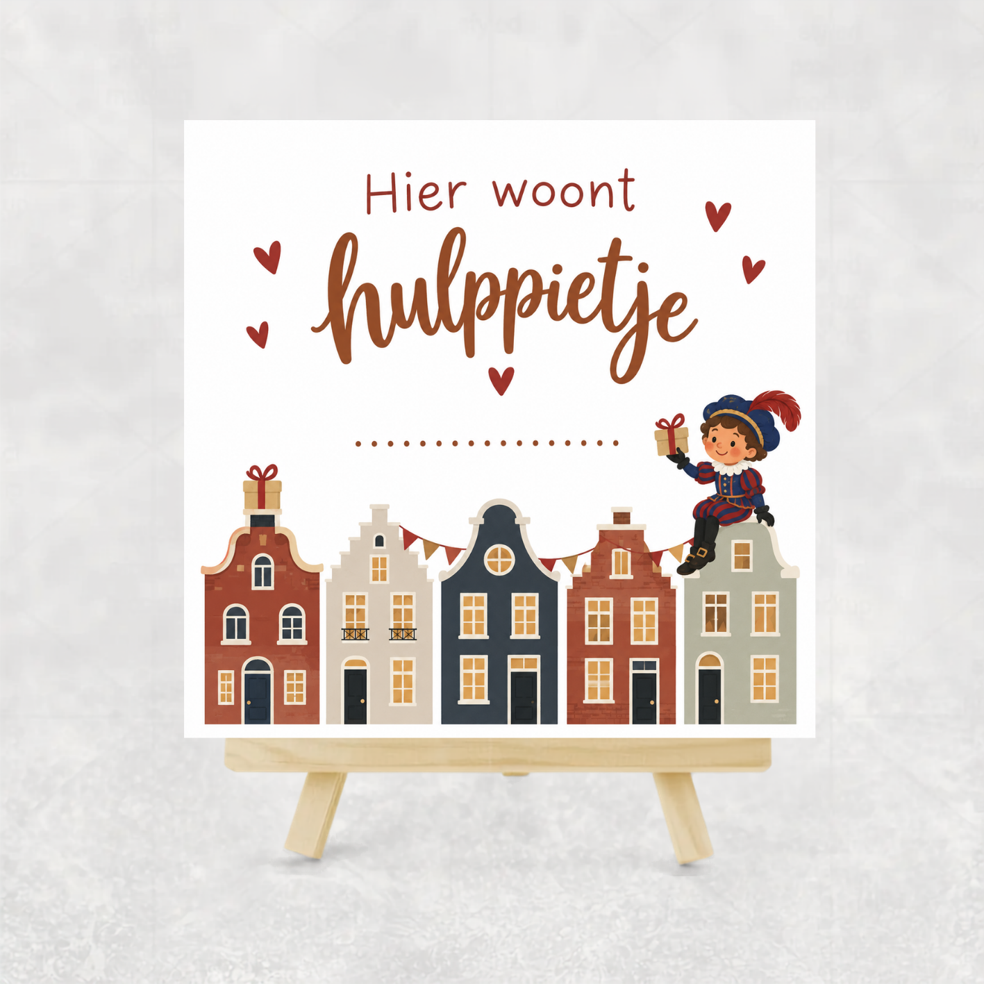 Tegeltje | Hier woont hulppietje .... (jongen)