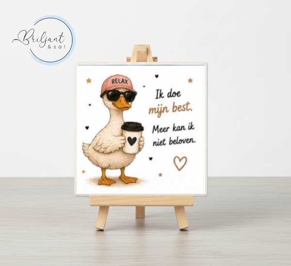 Tegeltje | Ik doe mijn best, meer kan ik niet geloven