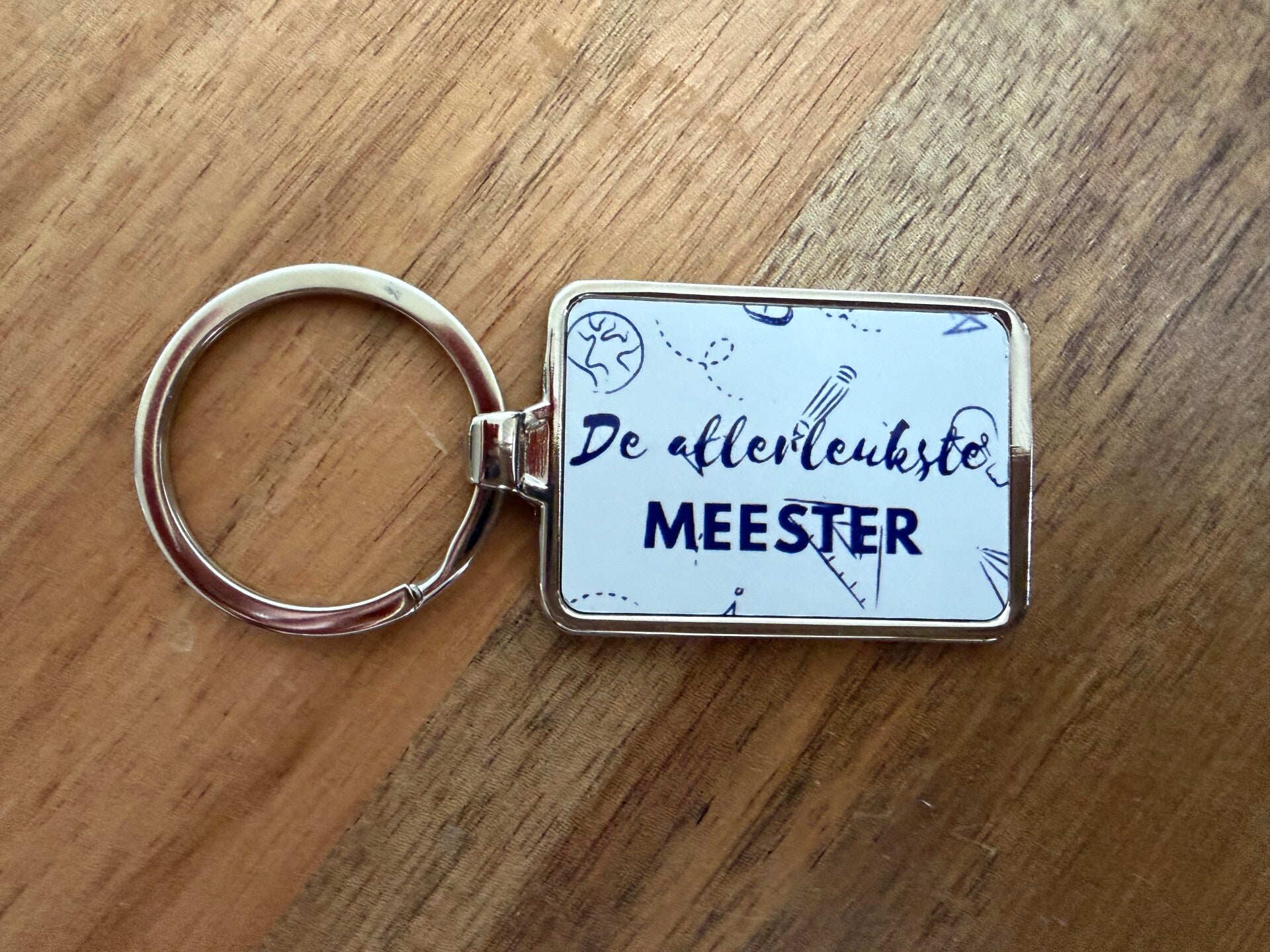Sleutelhanger | Meester rechthoek