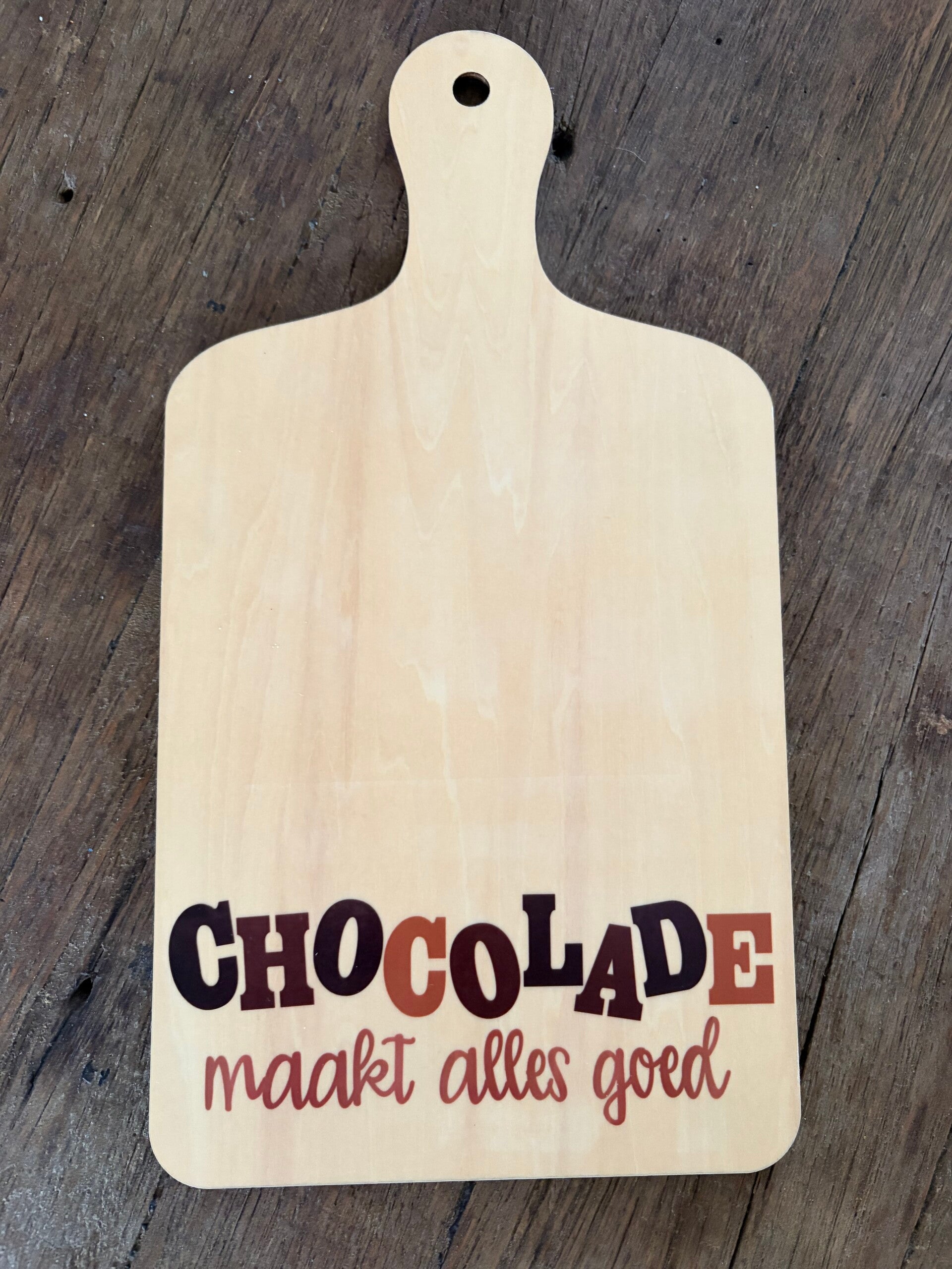 Borrelplank | Chocolade maakt alles goed