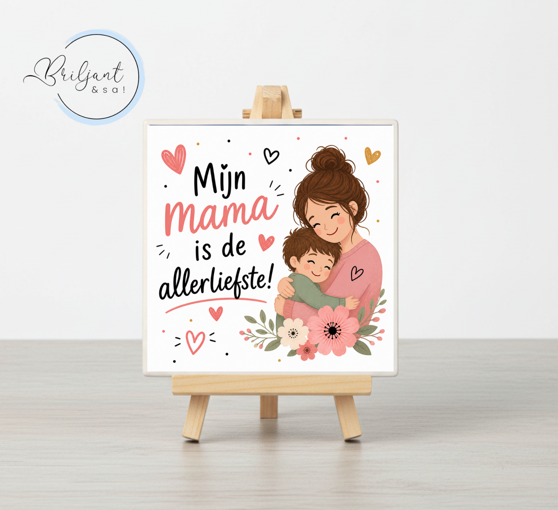 Tegeltje | Mijn mama is de allerliefste (jongen)