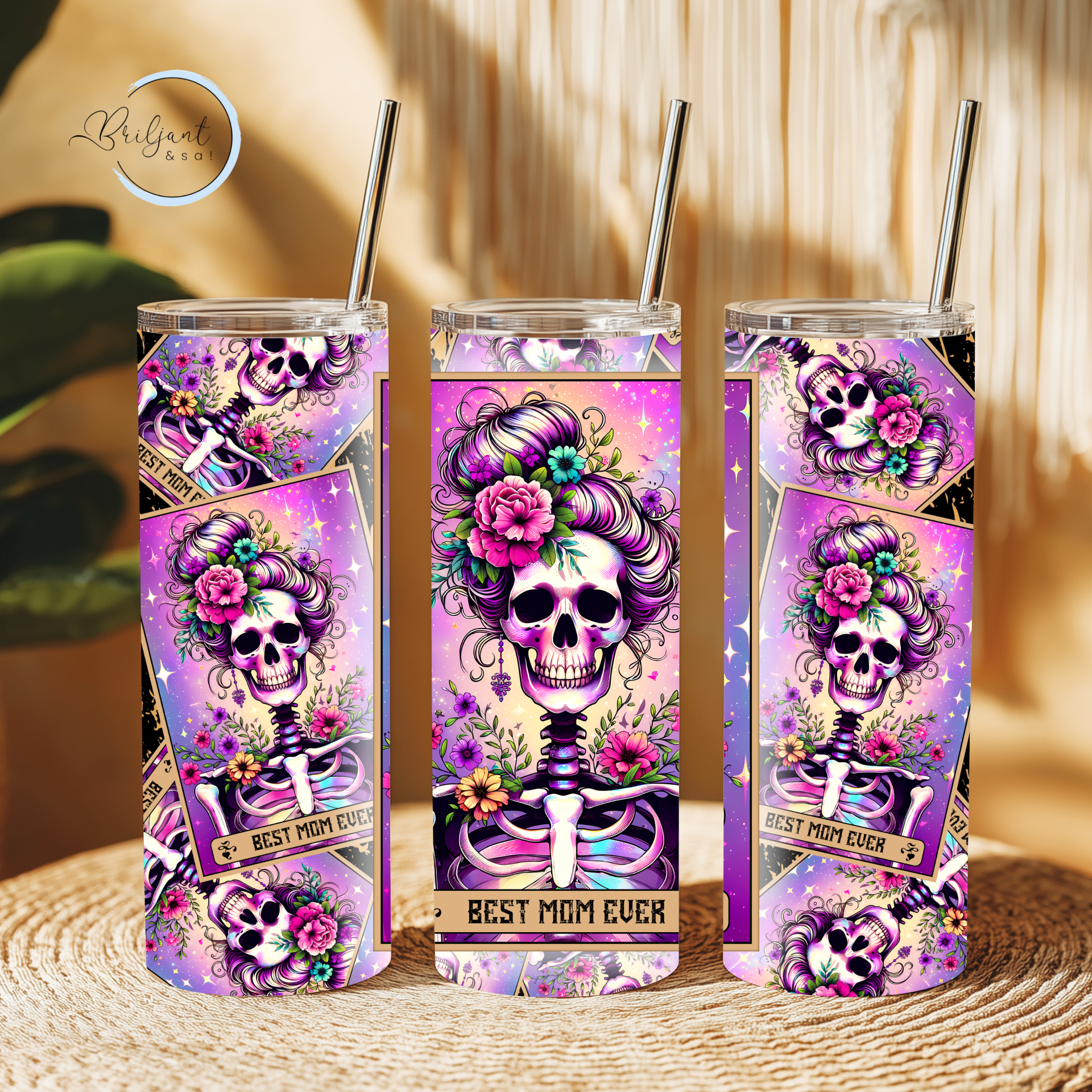 Tumbler | Best mom ever, tarrot kaarten