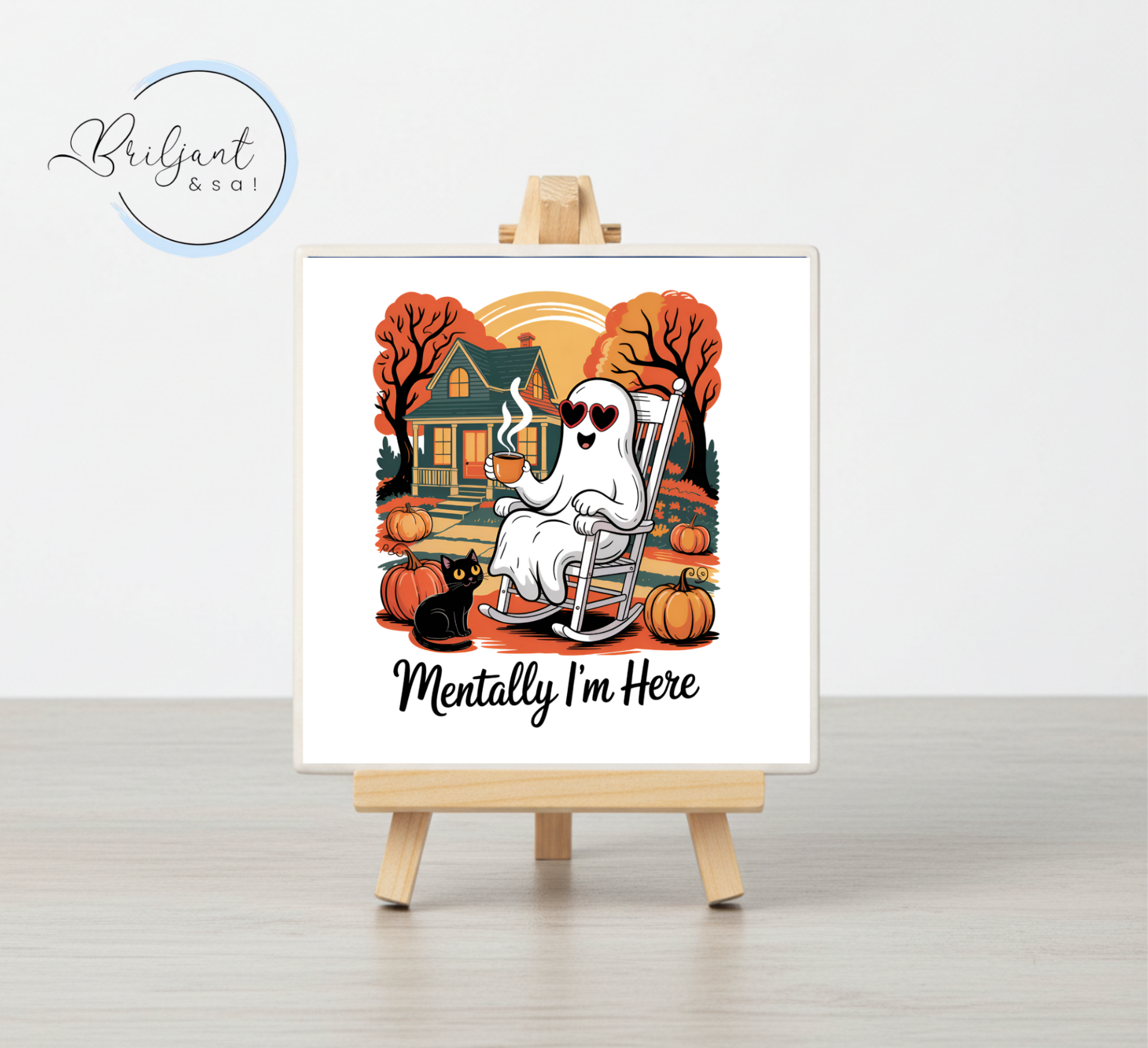 Tegeltje | Mentally I'm here
