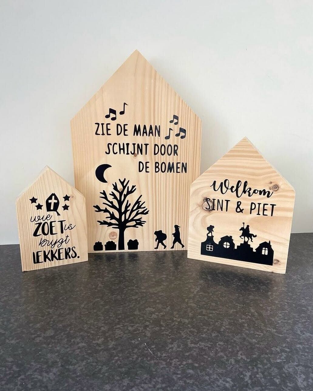 Sinterklaas huisjes - hout