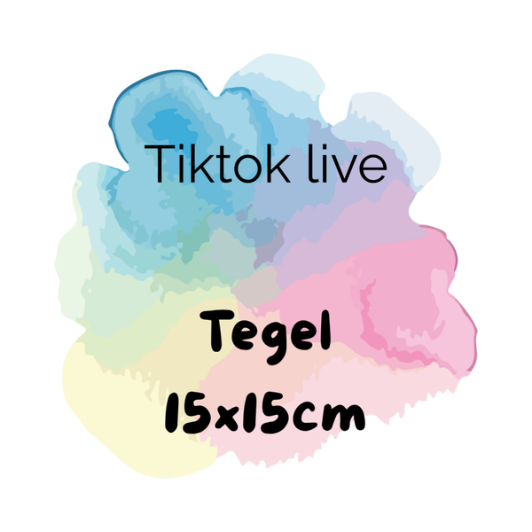 Tiktok Live | Tegel 15x15cm