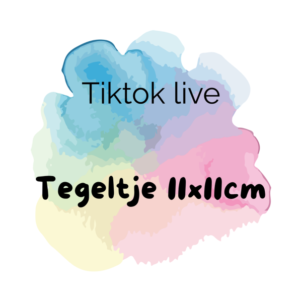 Tiktok Live | Tegeltje 11x11cm