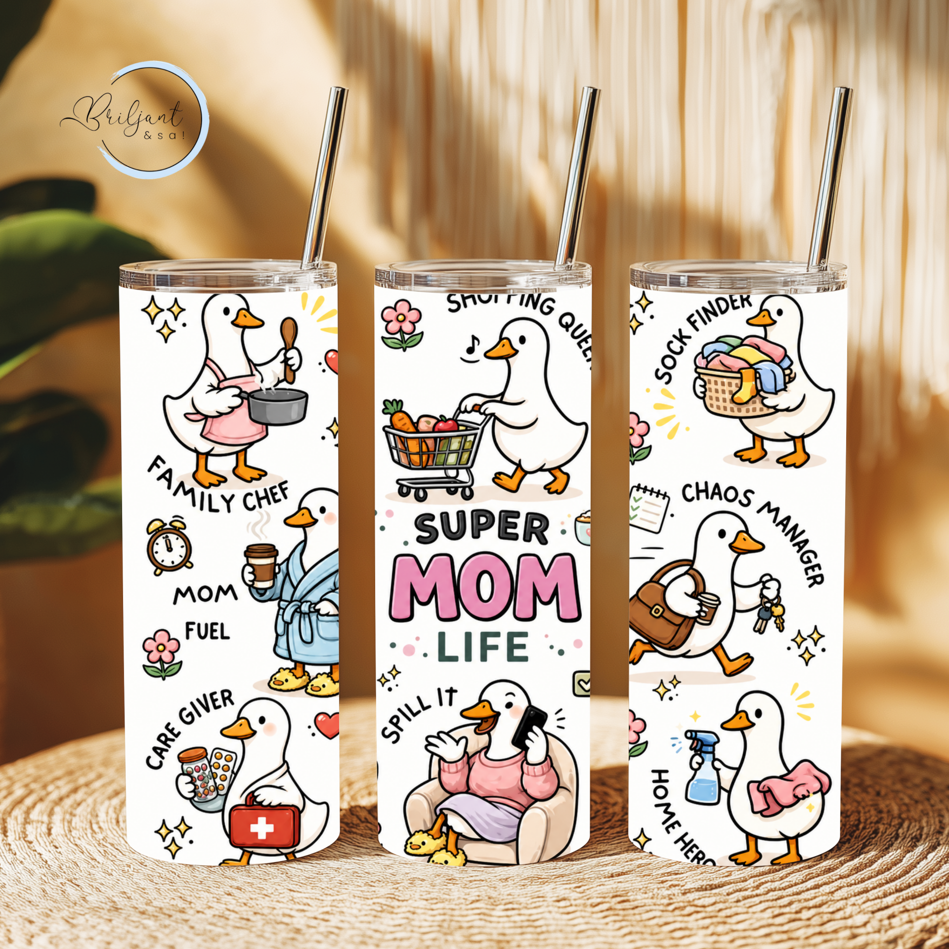 Tumbler | Super mom life goose