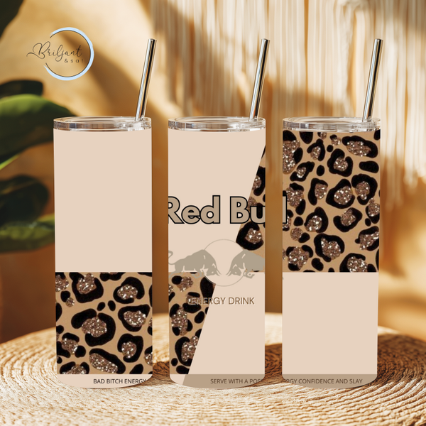 Tumbler | Redbull panter met glitters