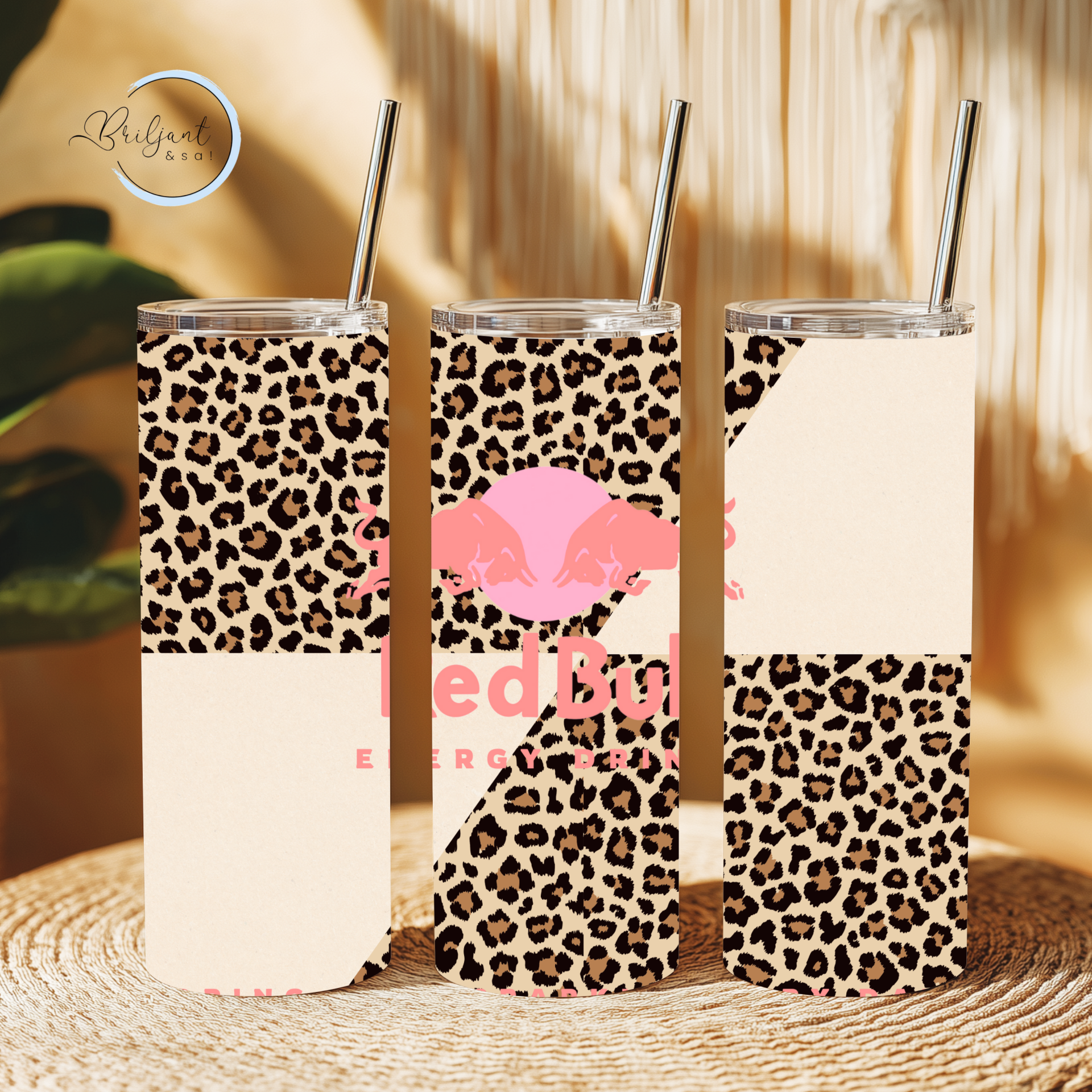 Tumbler | Redbull panter met roze