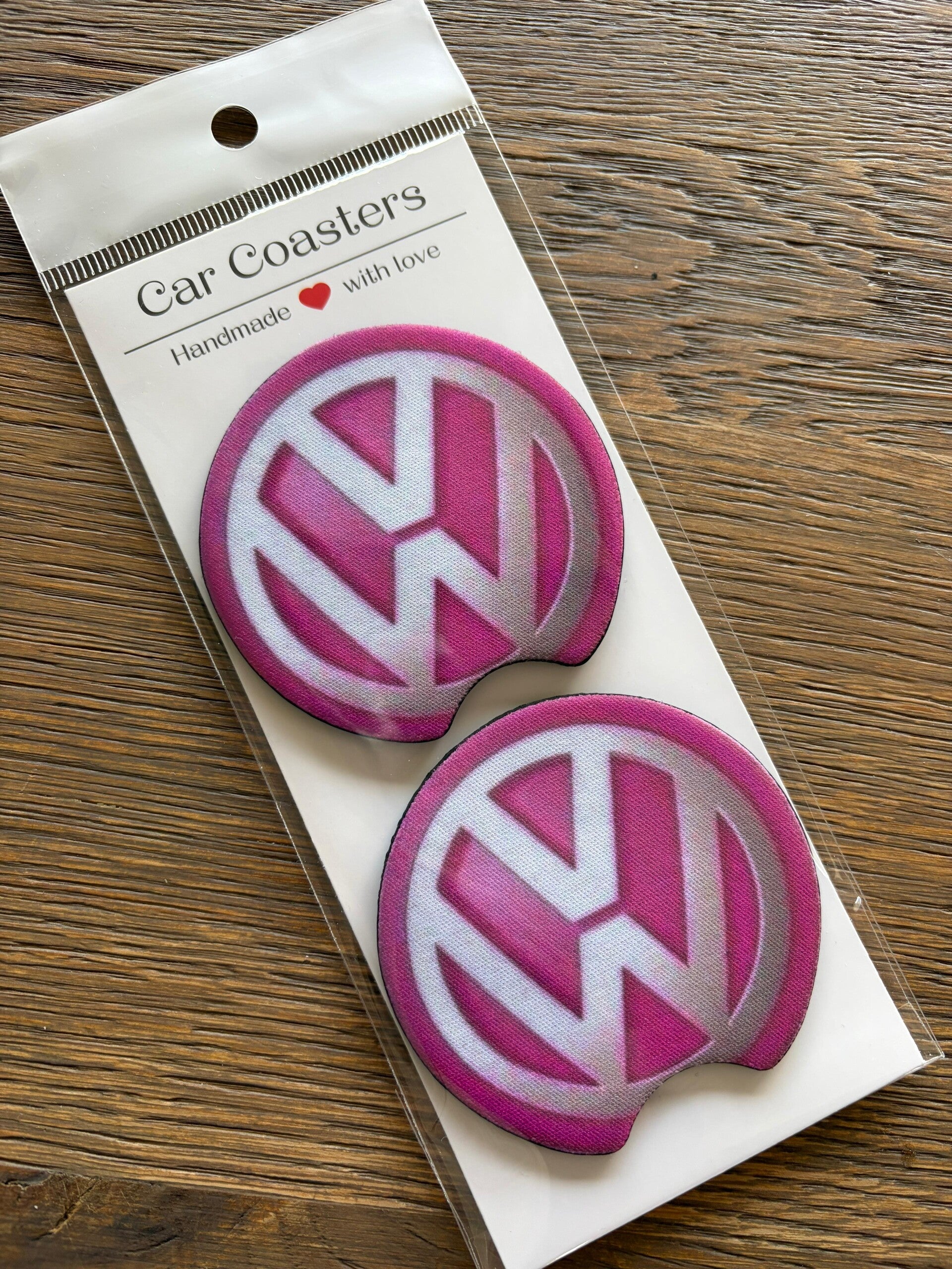 Car Coaster | VW roze