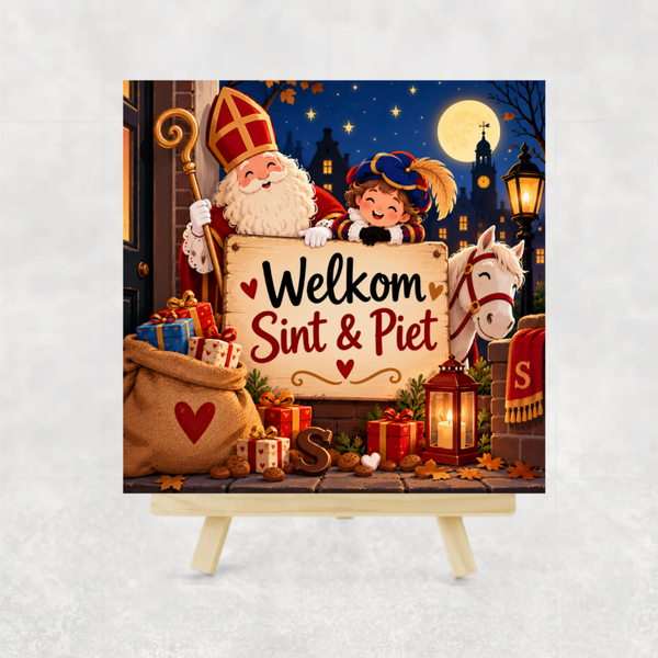 Tegeltje | Welkom Sint & Piet