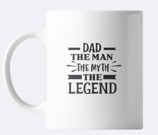 Dad - The myth the myth the legend 110oz ceramic coffee mug