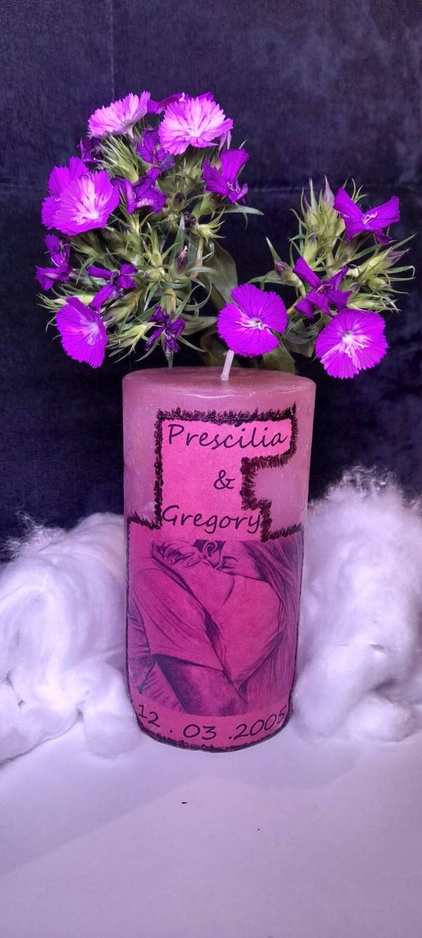 Bougie personnalisée