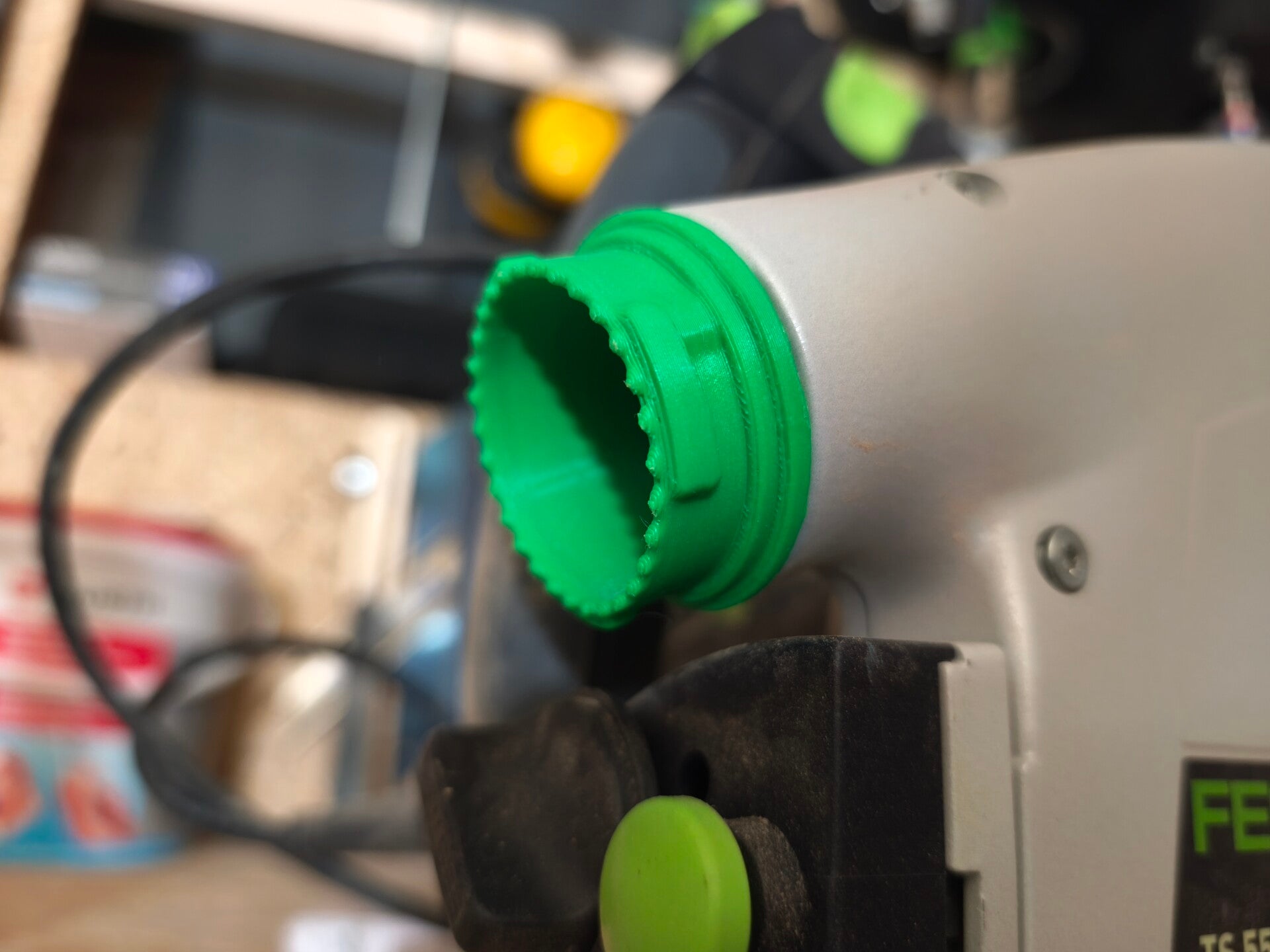 Staubanschluss-Adapter PETG – Festool TS55 Ersatzteil – robust  passgenau  PETG | Staubabsaugung | Anschluss für Werkzeuge & Sägen