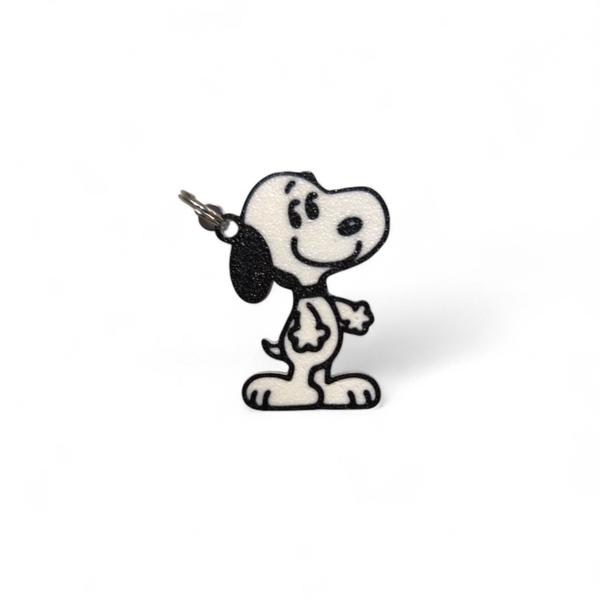 Comic-Hund Schlüsselanhänger – hochwertig 3D-gedruckt aus PLA