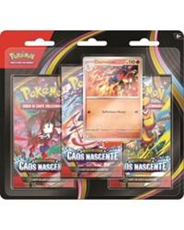 POKEMON - Caos Nascente - Blister 3 Bustine + 1 Card - ITA