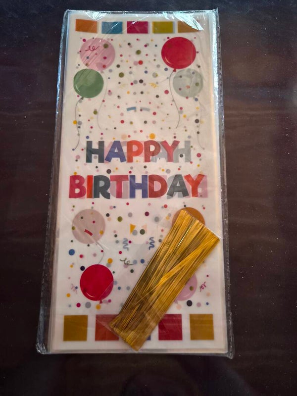 thema zakje happy birthday