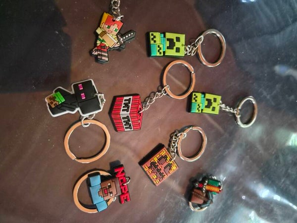 Minecraft (imitatie) sleutelhangers