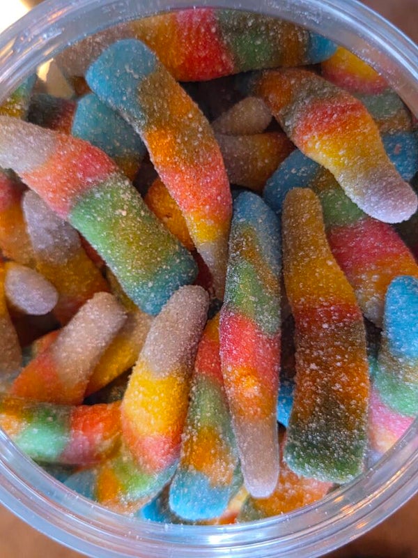multicolour bottles sour----Halal----