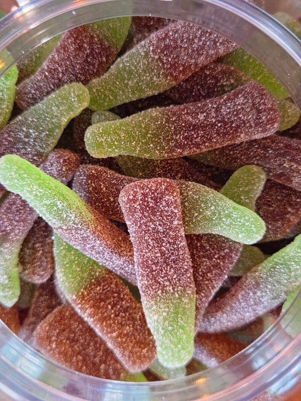 Sour cola bottles-----Halal-----