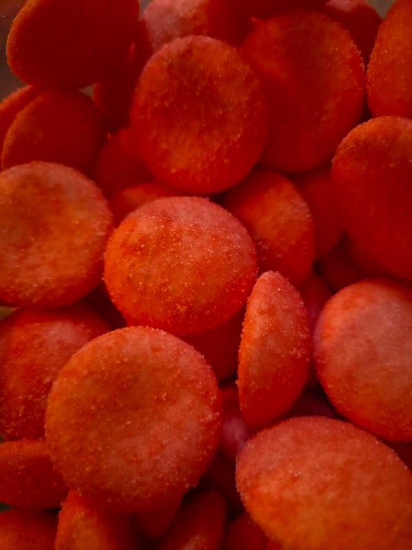 Aardbei schuimpjes
