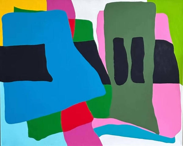 Acryl abstract 80x100 cm (verkocht)