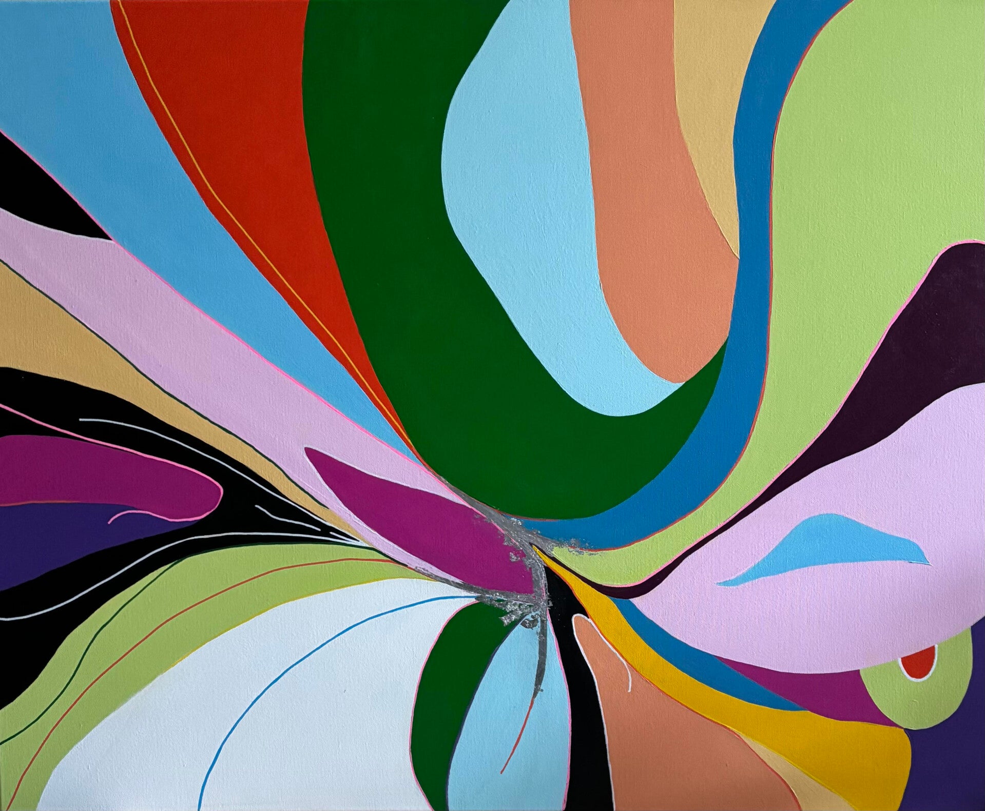 Acryl abstract 80x100 cm (verkocht)