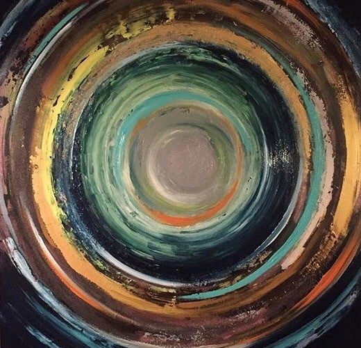 Canvas circle 80x80 cm (verkocht)