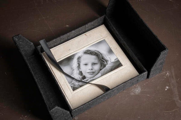 Fotobox 18x18 cm 10x Karton/10x passe-partout 8x12 cm