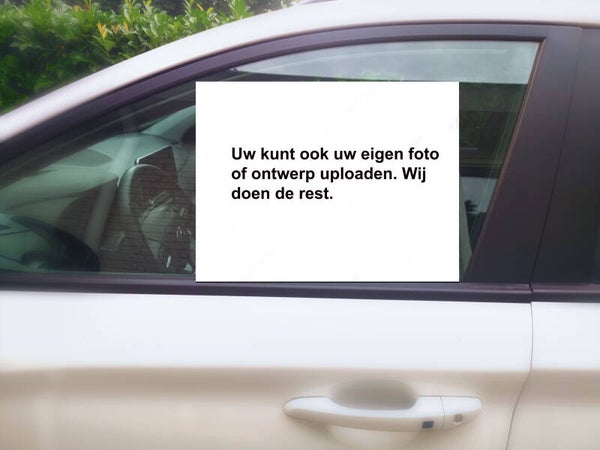 Uw eigen foto/ontwerp uploaden.